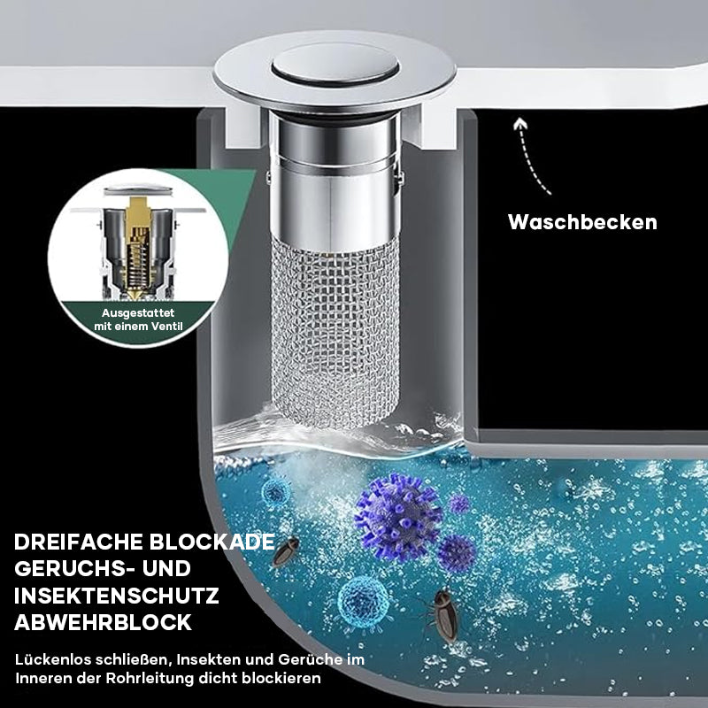 Isolieren Sie Gerüche und verhindern Sie Kakerlaken – Bodenablauffilter aus Edelstahl