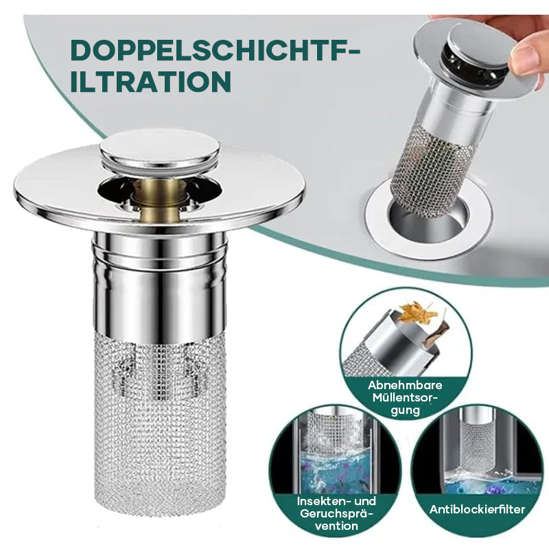 Isolieren Sie Gerüche und verhindern Sie Kakerlaken – Bodenablauffilter aus Edelstahl