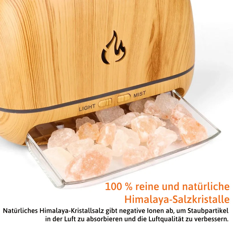 3-in-1-Duftdiffusor aus Himalaya-Salzstein