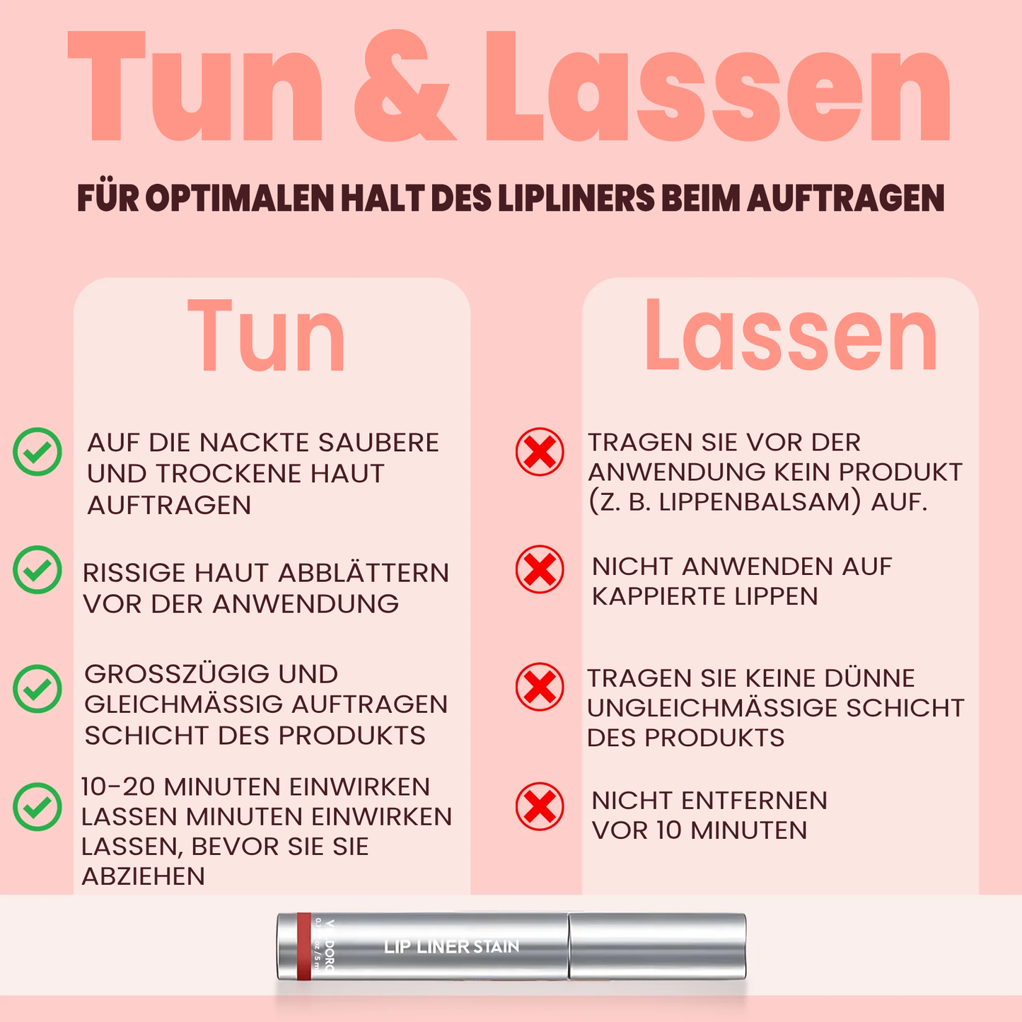PEELIX Abziehbarer Lippenkonturenstift