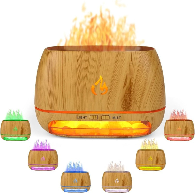 3-in-1-Duftdiffusor aus Himalaya-Salzstein
