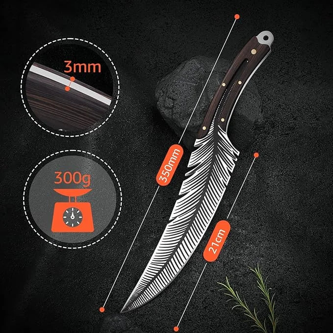 Feder Ausbeinmesser Geschmiedetes Messer