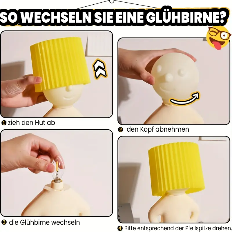 Modest Mike™ - Freche Nachtlampe