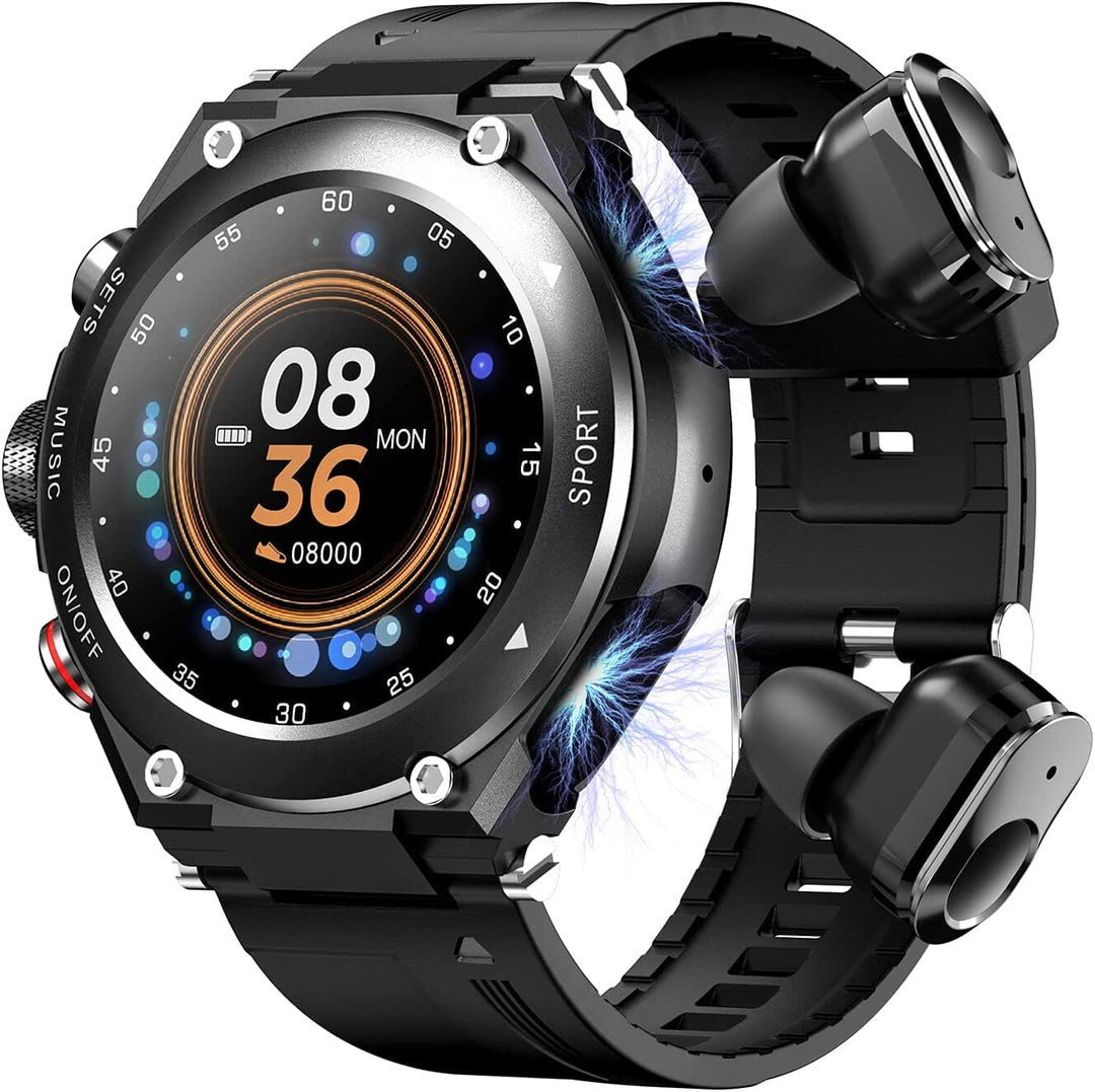 TrailBlazer™ Pro Smartwatch mit Ohrstöpseln (für iPhone & Android)