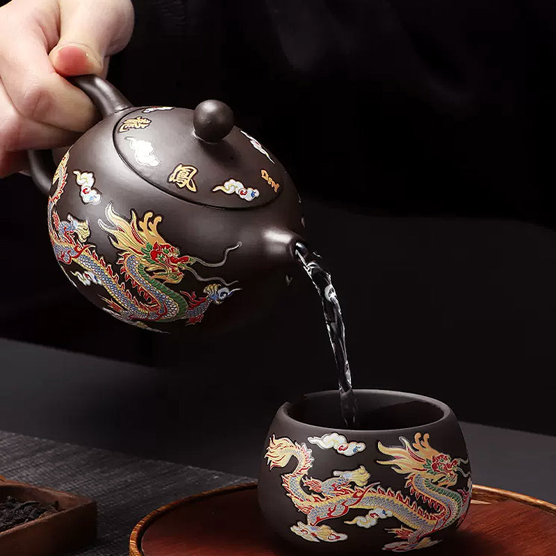 Farbwechselnde Drachen-Teetasse