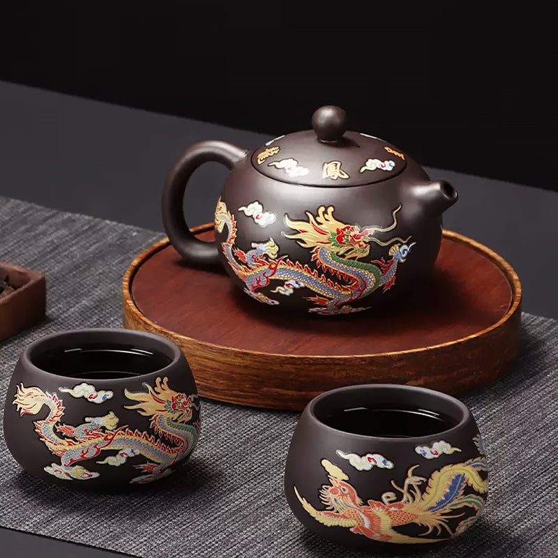 Farbwechselnde Drachen-Teetasse