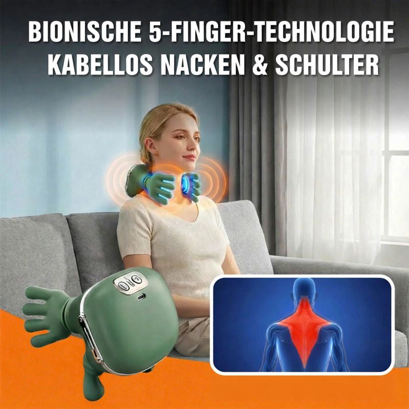 Melanocare™ – Bionisches Hand - Nacken- und Schultermassagegerät
