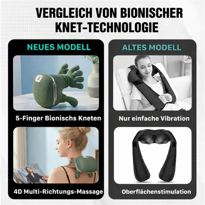 Melanocare™ – Bionisches Hand - Nacken- und Schultermassagegerät