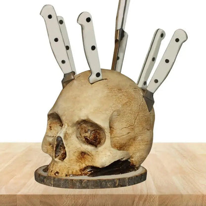 SkullSlice™ - Gotischer Totenkopf-Messerhalter