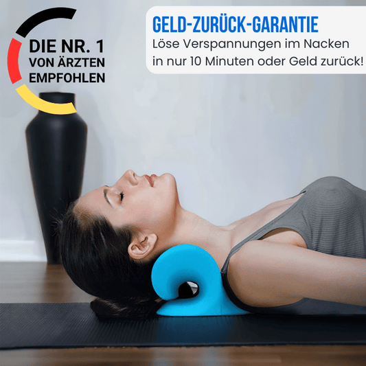 Löse Verspannungen im Nacken oder Geld zurück