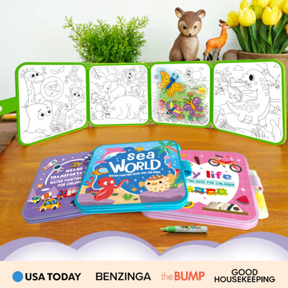 DoodleDry™ – das wiederverwendbare, kleckerfreie Wassermalbuch