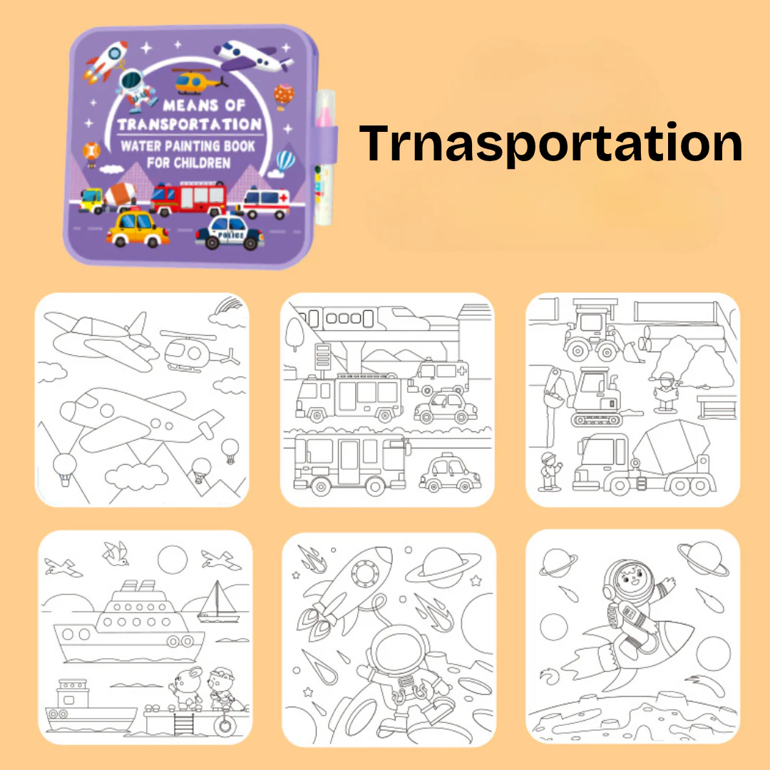 DoodleDry™ – das wiederverwendbare, kleckerfreie Wassermalbuch